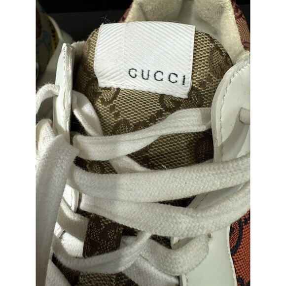 Gucci Rython Sneakers / Yellow Multi Color / Mens 11 / GG Monogram / Pre-owned - Picture 10 of 13